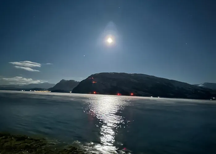 House Near Reisa National Park, Aurora And The Midnight Sun